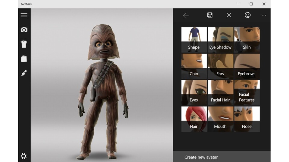 Die Windows 10 Avatars App bietet umfangreiche Möglichkeiten.