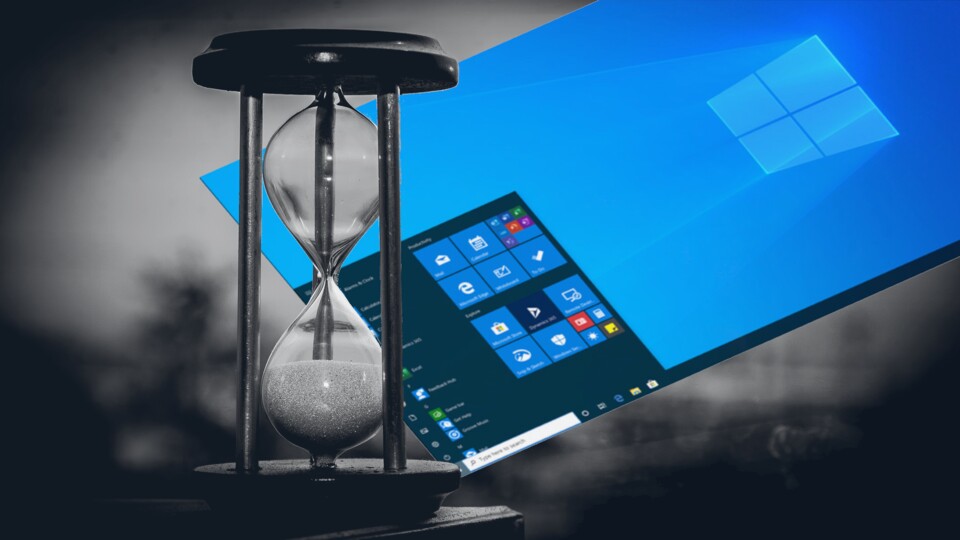Die Sanduhr läuft: Windows 10 sieht seinem Ende entgegen.