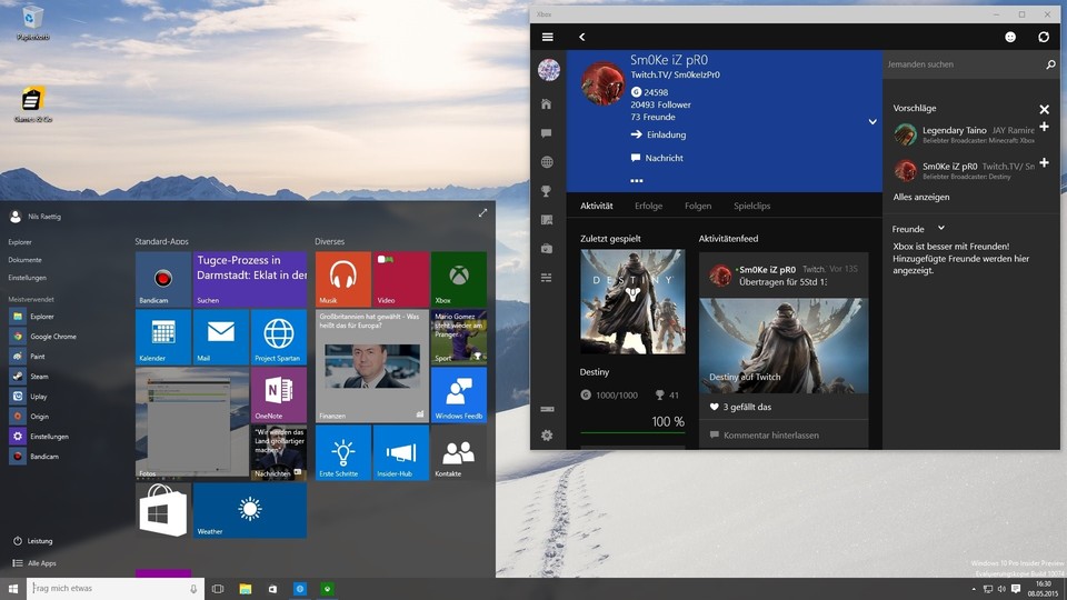Die Windows 10 Insider Preview hat Probleme mit Radeon-Grafikkarten und dem neuen Browser Edge.