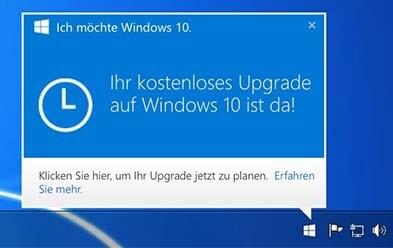 Die Reservierungs-App, die Microsoft für Windows 7 oder neuer anbietet.