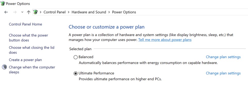 Der neue Windows 10 Ultimate Power Mode (Bildquelle: Microsoft)