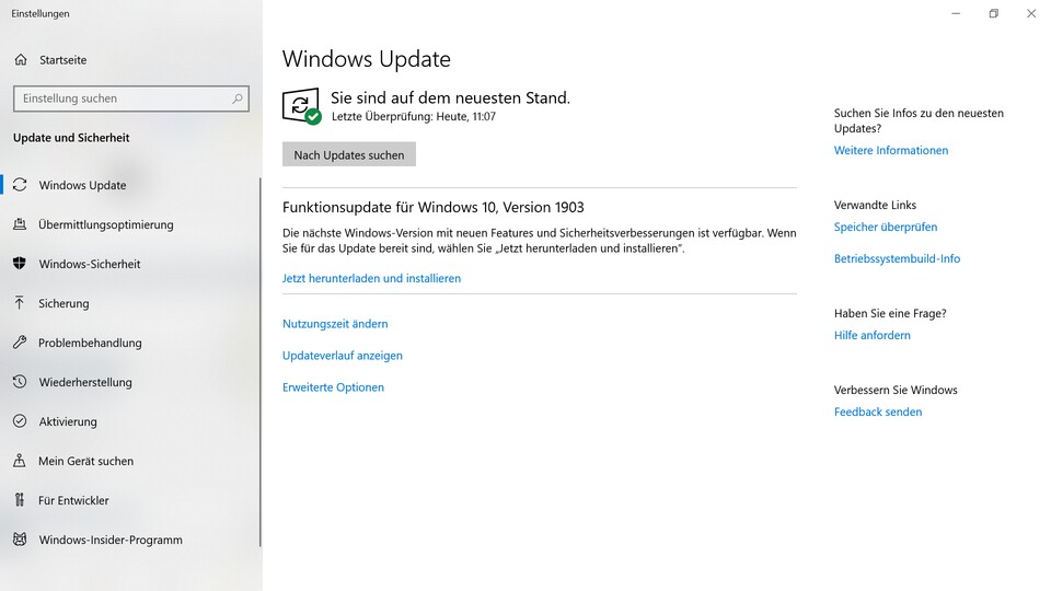 Für Windows 10 gibt es weiter Sicherheitsupdates.