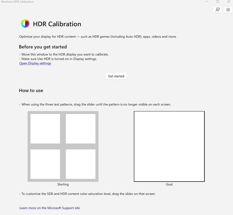 Für Windows 11 eignet sich das HDR Calibration Tool, um HDR einzustellen