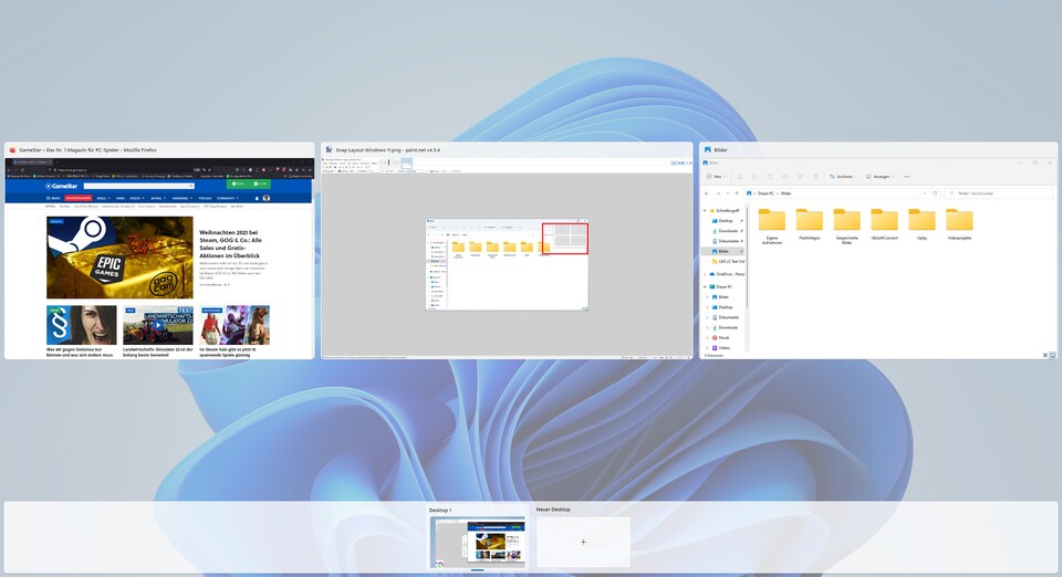 Virtuelle Desktops lassen sich unter Windows 11 jetzt individuell anpassen.