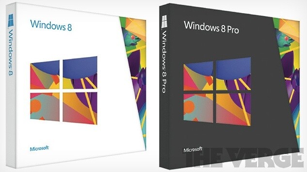 So sollen die Windows 8-Verpackungen aussehen.