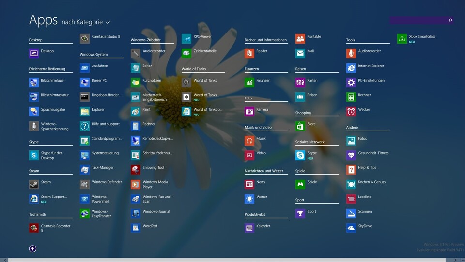 Windows 8.1 ist bereits etwas Desktop-freundlicher, mit dem Update 1 im Frühjahr will Microsoft weitere Kritikpunkte ausräumen.