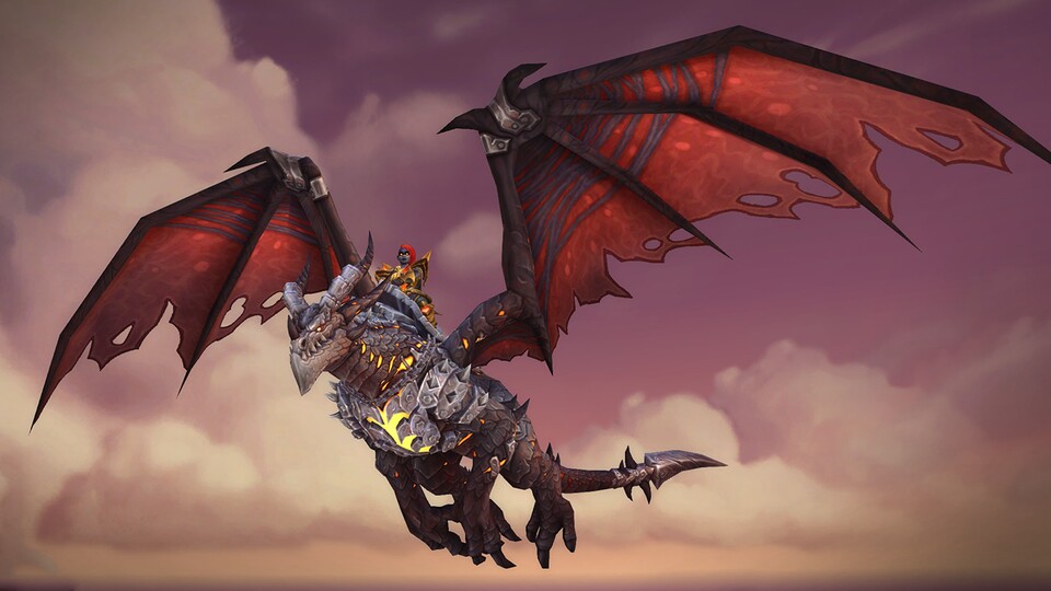 Zum 15. Geburtstag von World of Warcraft könnt ihr euch das Mount Obsidianweltbrecher verdienen.