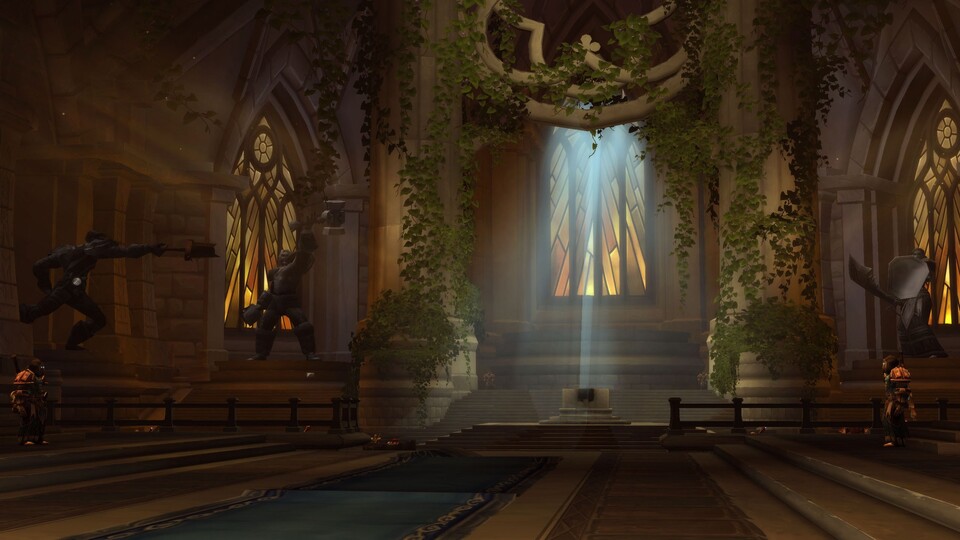 In den neuen Ordenshallen in World of Warcraft: Legion können wir bald auch vom Handy aus unsere Gefolgsleute herumscheuchen.