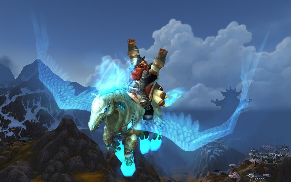 Dieses Pegasus-Mount für World of WarCraft können sich die Spieler in Hearthstone: Heroes of Warcraft verdienen.
