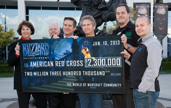 Blizzard sammelte 2,3 Millionen für das Rote Kreuz.