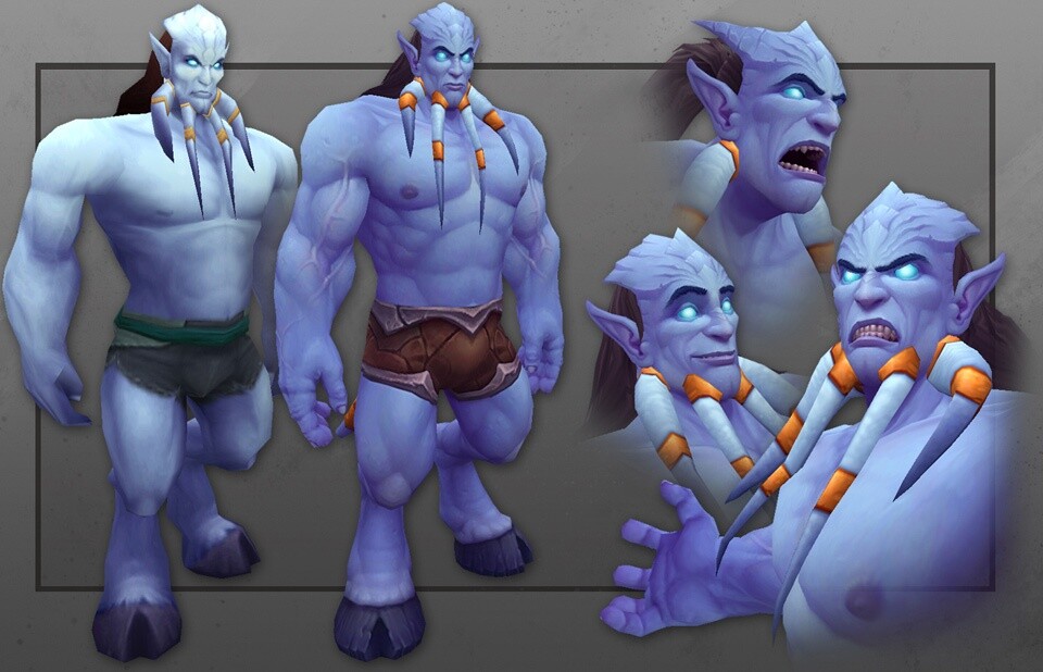 Blizzard hat einiger Bilder zu den neuen Figurenmodellen der männlichen Draenei in dem WoW-Add-On Warlords of Draenor veröffentlicht.