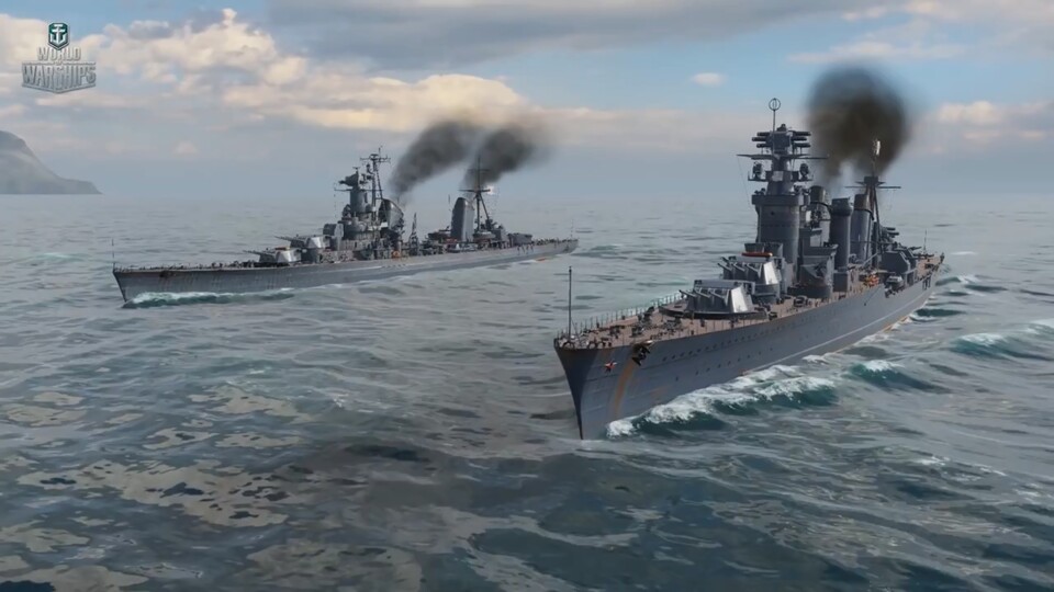 In World of Warships kann man jetzt auch mit russischen Kreuzern wie der Schtschors kämpfen.