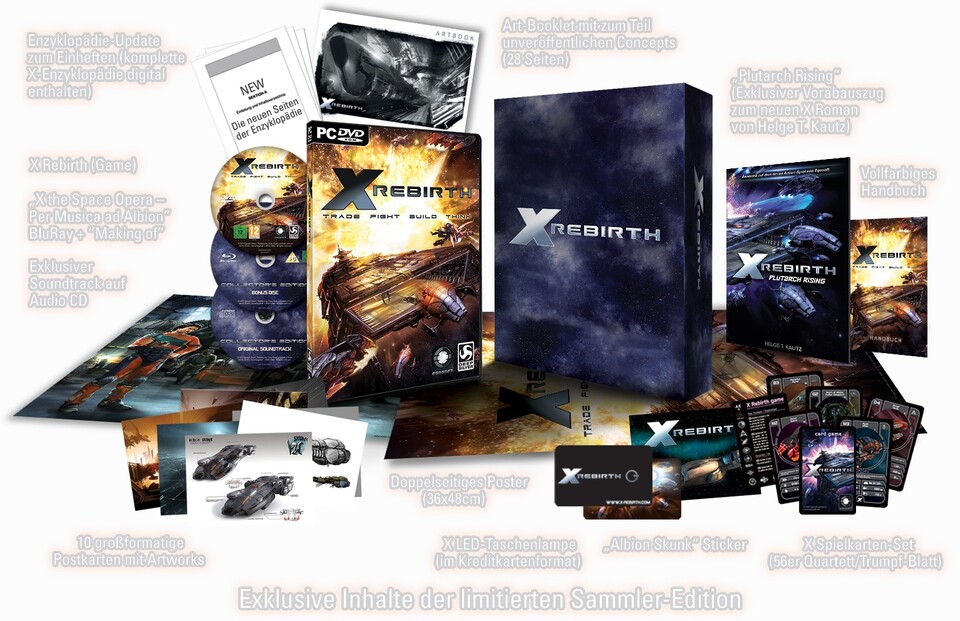 X: Rebirth wird es ab 15. November auch als Collector's Edition geben.
