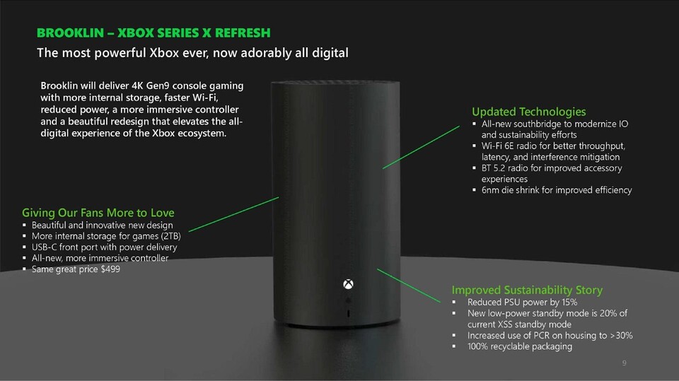 So könnte die neue Xbox aussehen - oder wohl eher X-Zylinder. (Bild: Microsoft)
