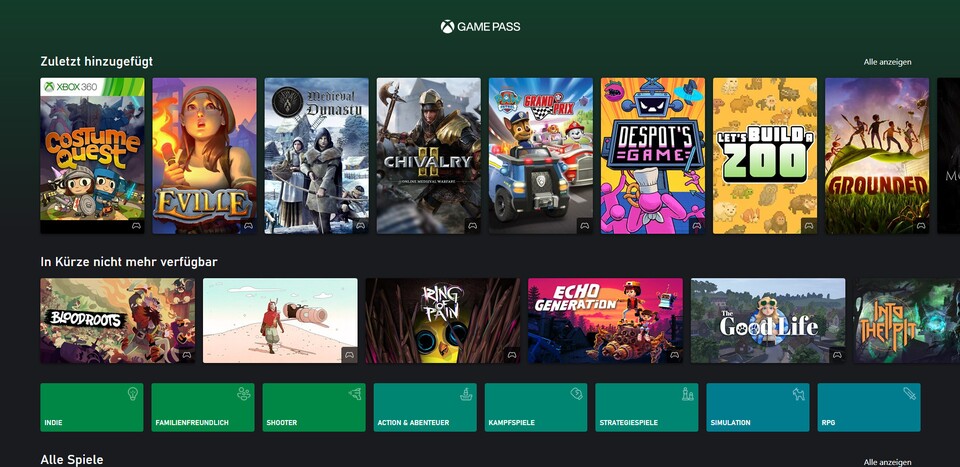 Eine mangelnde Auswahl an guten Spielen kann man Xbox Cloud Gaming nicht vorwerfen.