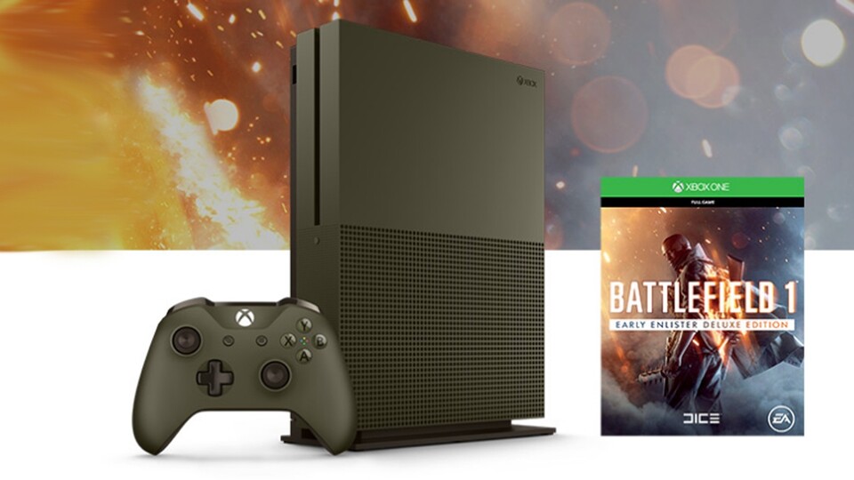 Xbox One S Battlefield 1 Special Edition Bundle (1TB)