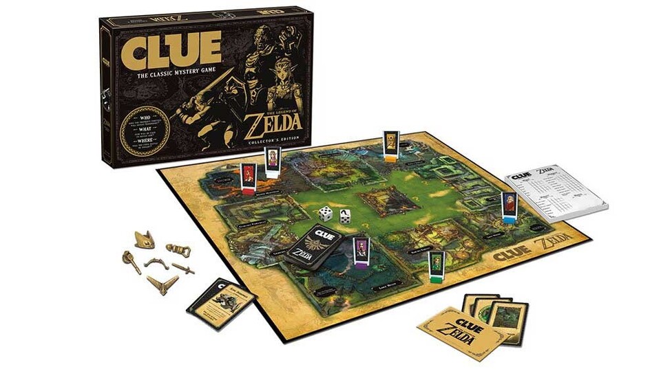 Es gibt auch eine Zelda Cluedo Edition des beliebten Brettspiels.