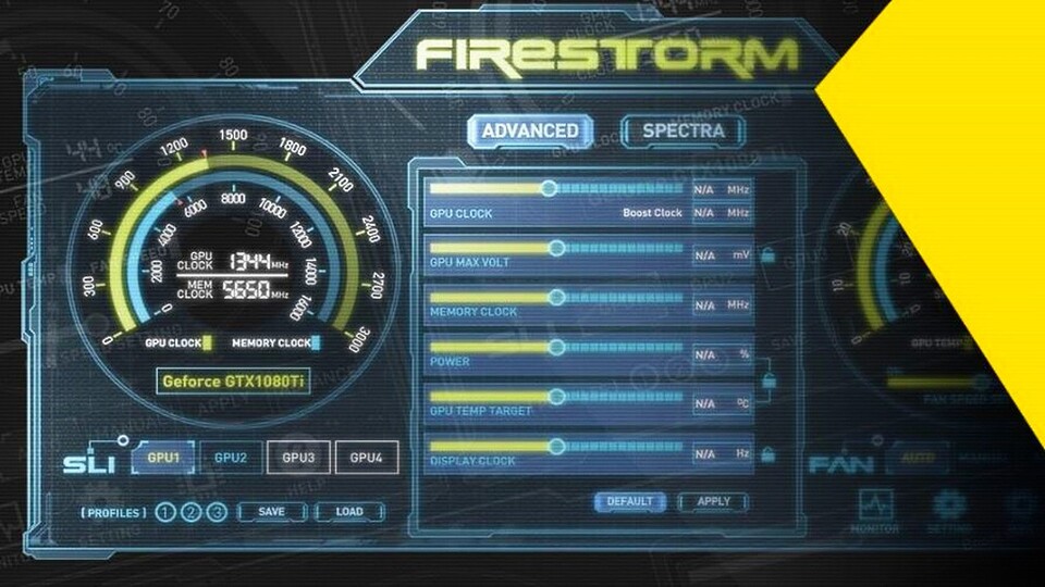 Zotac Firestorm zeigt in einem inzwischen veränderten Screenshot eine Geforce GTX 1080 Ti an. (Bildquelle: Videocardz)