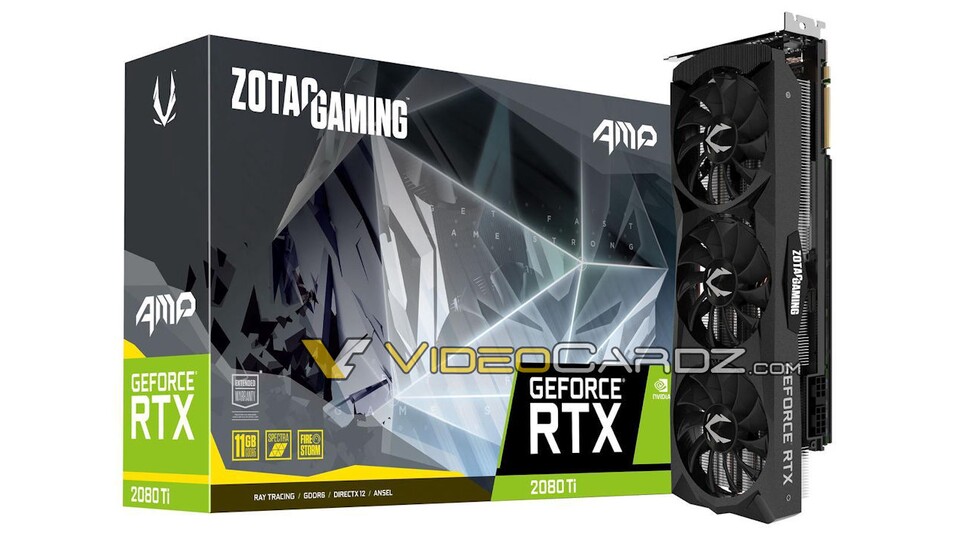 Die Webseite Videocardz.com verbreitet kurz vor der Vorstellung der neuen RTX-Karten von Nvidia immer mehr Produktbilder und Informationen dazu.