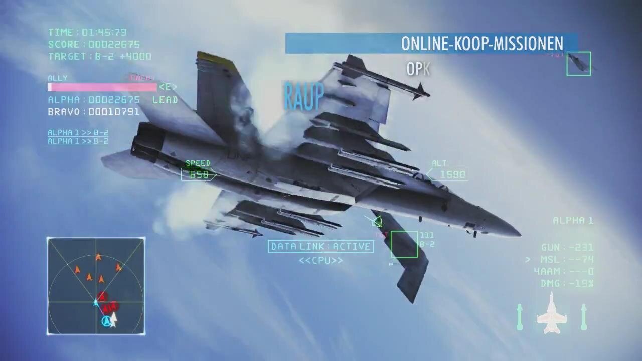 Ace Combat: Infinity - Launch-Trailer zum Action-Luftkampftitel