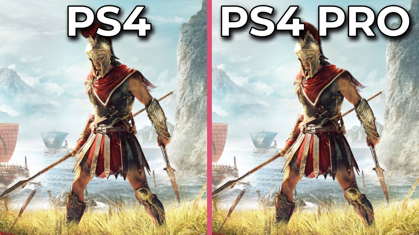 Assassins Creed Odyssey - PS4 gegen PS4 Pro: Frame-Rate-Test und Grafikvergleich
