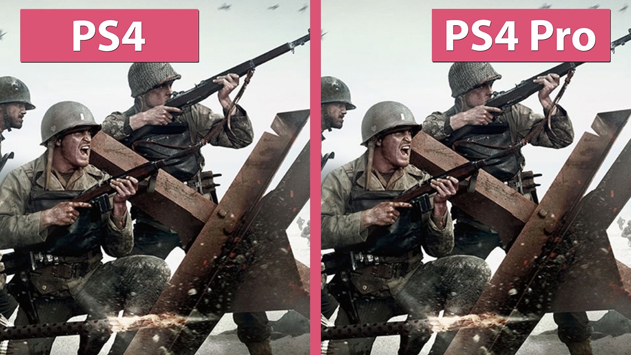Call of Duty: WW2 - Erster Grafikvergleich der Beta zwischen PS4 und PS4 Pro