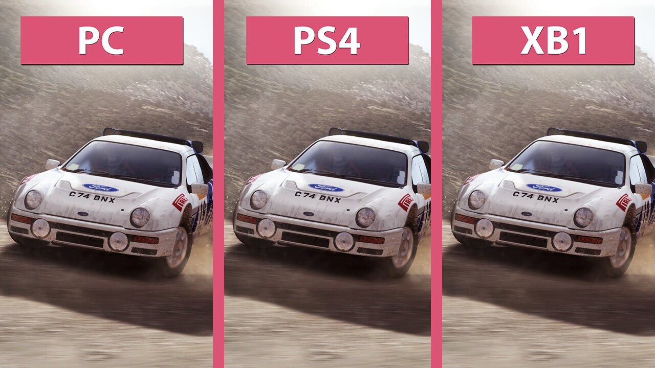 DiRT Rally - PC gegen PS4 und Xbox One im Grafik-Vergleich