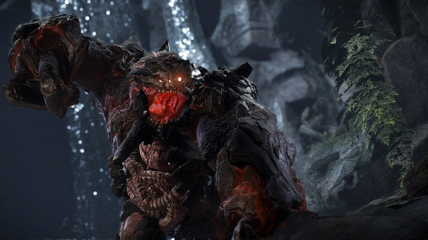 Evolve - Gameplay-Szenen mit Behemoth-Monster und DLC-Jägern