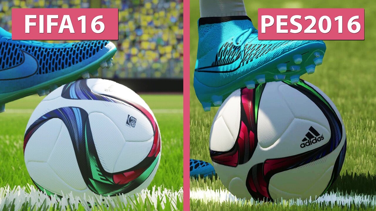 FIFA 16 gegen PES 2016 - Die Fußballgiganten im Grafikvergleich