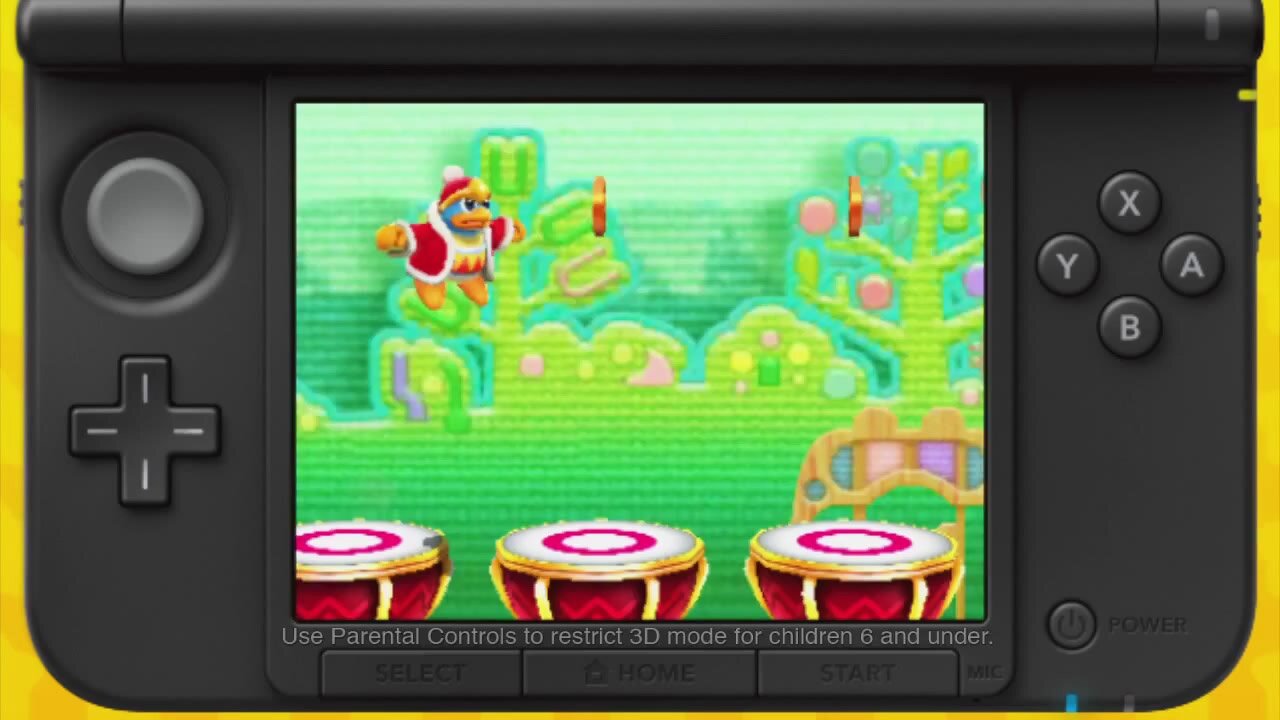 Kirby Triple Deluxe - Gameplay-Trailer: Dededes Drum Dash
