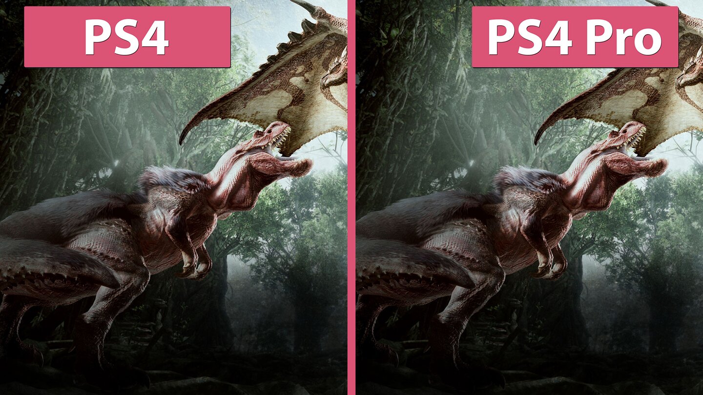 Monster Hunter World - PS4 gegen PS4 Pro im Grafikvergleich