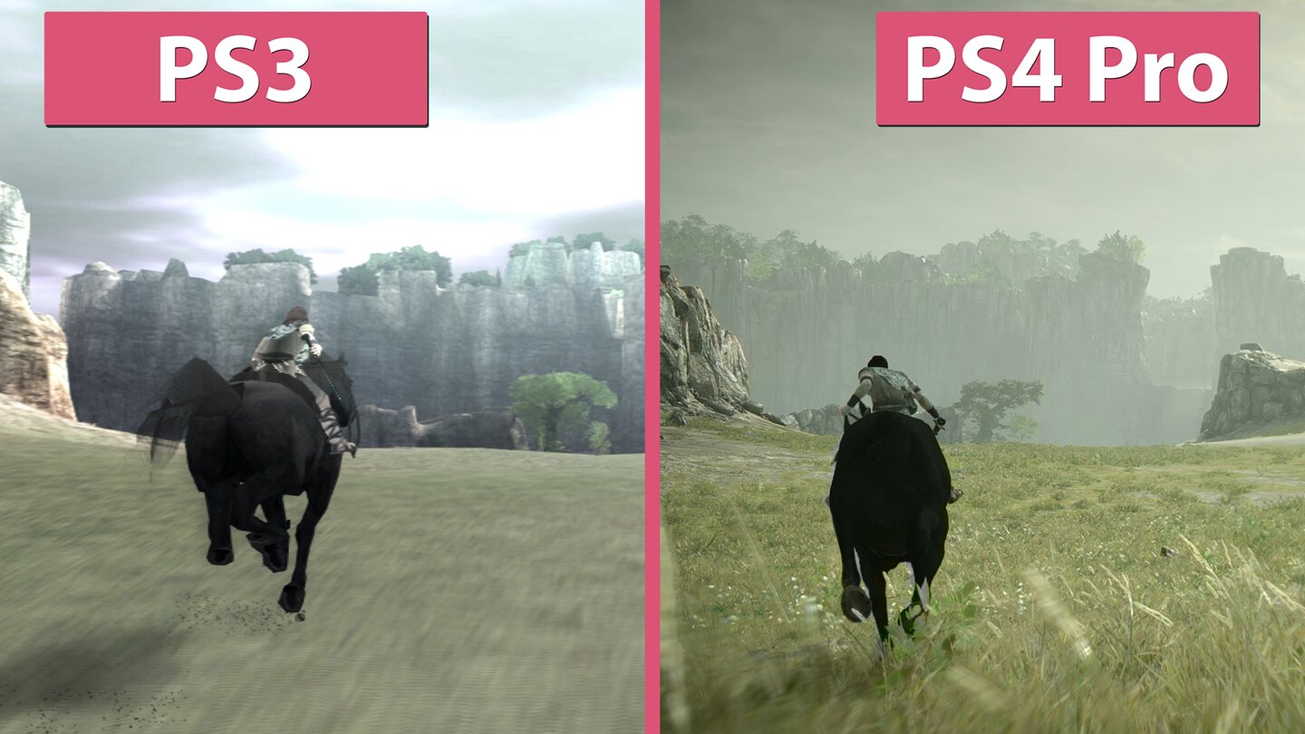 Shadow of the Colossus - PS3 gegen PS4 Pro im Grafikvergleich