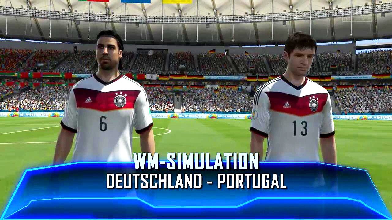 WM 2014 - Simulation - Deutschland gegen Portugal