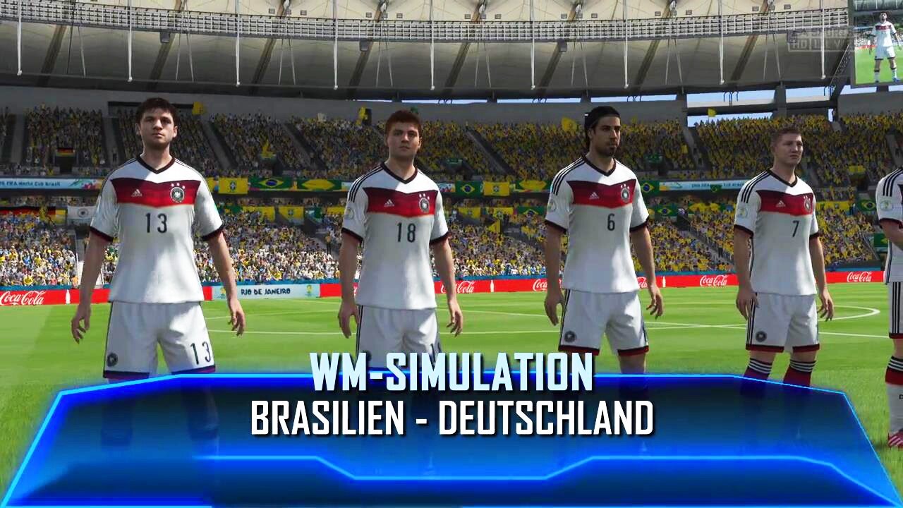 WM 2014 - Simulation - Brasilien gegen Deutschland