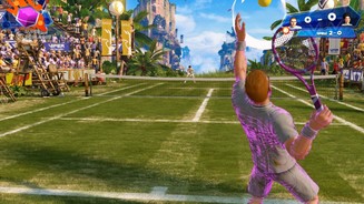 Kinect Sports RivalsEin donnernder Aufschlag ist beim Tennis eine gute Voraussetzung für einen schnellen Punktgewinn.