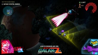 Galak-Z: The DimensionalDie Spielwelt müssen wir erst nach und nach aufdecken (siehe Radar links oben).