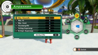 Dragon Ball: XenoverseNach jedem Stufenaufstieg investieren wir drei Attributpunkte in sechs verschiedene Charaktereigenschaften.