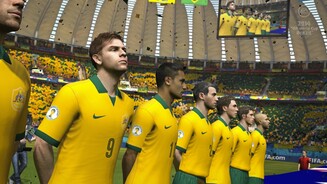FIFA Fussball-WM Brasilien 2014 Die Selecao in Reih und Glied: EA hat sich wieder besondere Mühe mit den Gesichtern der Spieler gegeben.