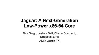 AMD Jaguar Präsentation