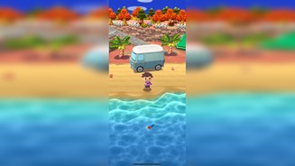 Animal Crossing: Pocket CampIn jedem Gebiet gibts andere Items. Am Strand könnt ihr fischen.