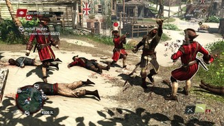 Assassins Creed 4: Black Flag (PS4)Auf den Straßen von Nassau geraten wir immer wieder in Säbelgefechte, die serientypisch sehr dynamisch sind.