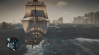Assassins Creed RogueWenn man mal etwas weiter auf See hinaus fährt, gibts ordentlich Feindschiffe zu versenken.