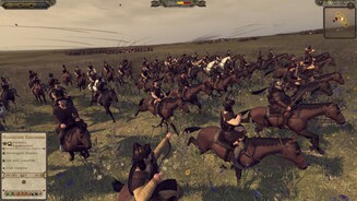 Total War: AttilaDie hunnische Spezialtaktik in Aktion: vorwärts reiten und dabei nach hinten einen Pfeilhagel abfeuern. Mit dieser Manövrierfähigkeit und Feuerkraft waren die traditionellen Armeen Roms überfordert.