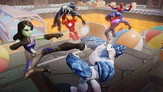 Disney Infinity 2.0: Marvel Super HeroesDie Guardians bekommen auf Knowhere tatkräftige Unterstützung von den anderen Marvel-Helden.