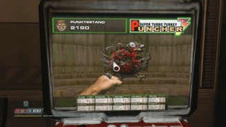 Doom 3 BFG EditionDas Minispiel »Super Turbo Turkey Puncher« ist natürlich auch wieder dabei, Achievement inklusive.