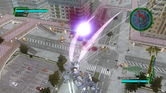 Earth Defense Force 2025Mit dem Wing Diver, der einzigen Flug-Klasse, haben wir einen tollen Überblick über das Schlachtfeld.