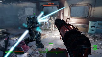 Fallout 4 (PC)Die Synths sind künstliche Menschen des Instituts, hier treffen wir eine Armee früher Prototypen.