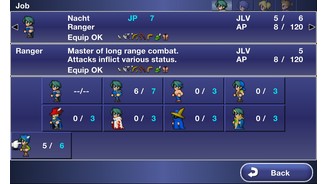 Final Fantasy DimensionsDas Jobsystem erlaubt die individuellsten Kombinationen von Klassen.