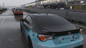 Forza Motorsport 6Die einzelnen Regentropfen sind gut zu erkennen