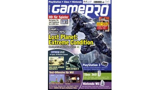 GamePro 022007mit Lost Planet-Titelstory und Tests zu Super Mario Galaxy, Call of Duty 3 und Red Steel. Außerdem: Previews zu Blue Dragon, Halo 3 und Metal Gear Solid: Portable Ops.